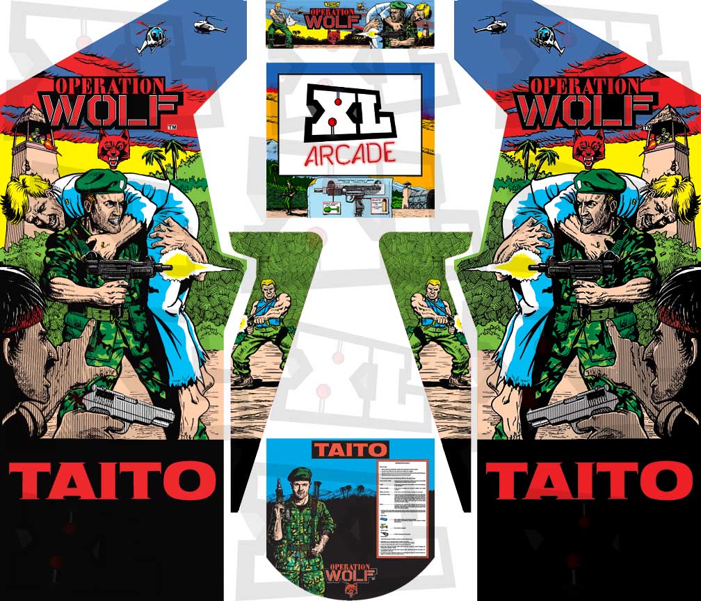 Operation Wolf Complete Art Kit