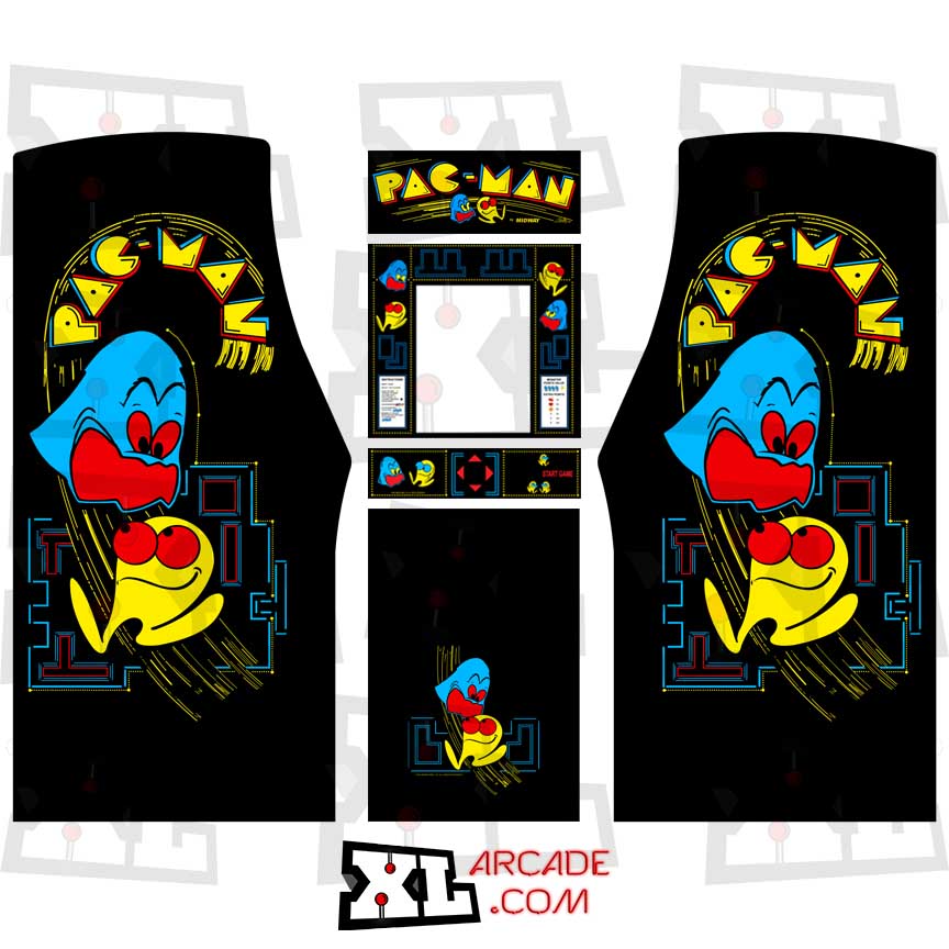 Pac-Man Black Complete Art Kit