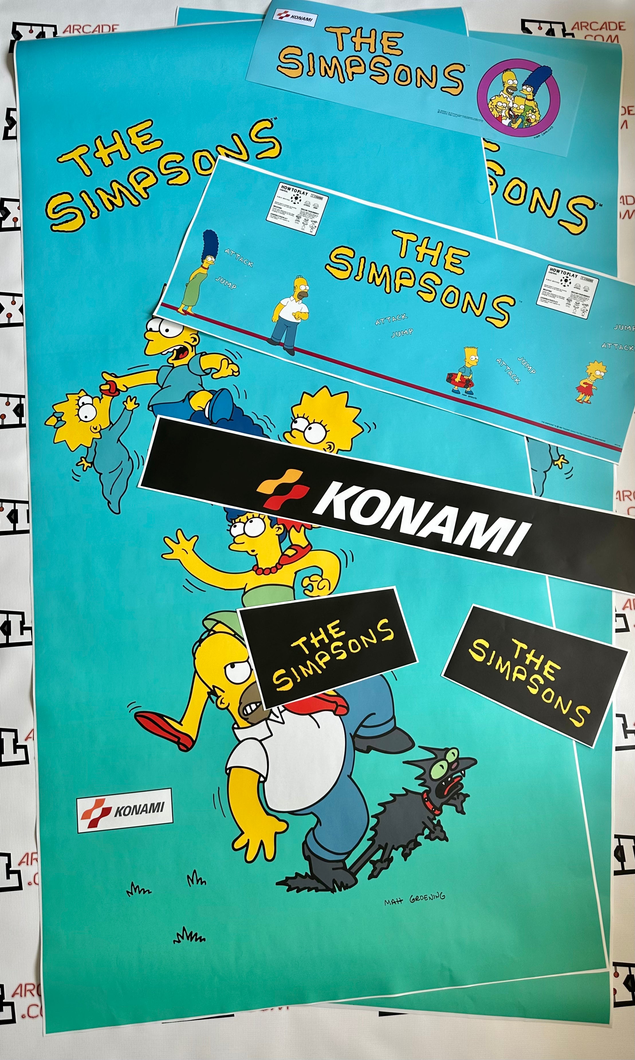 Kit de arte completo de Los Simpson con degradado