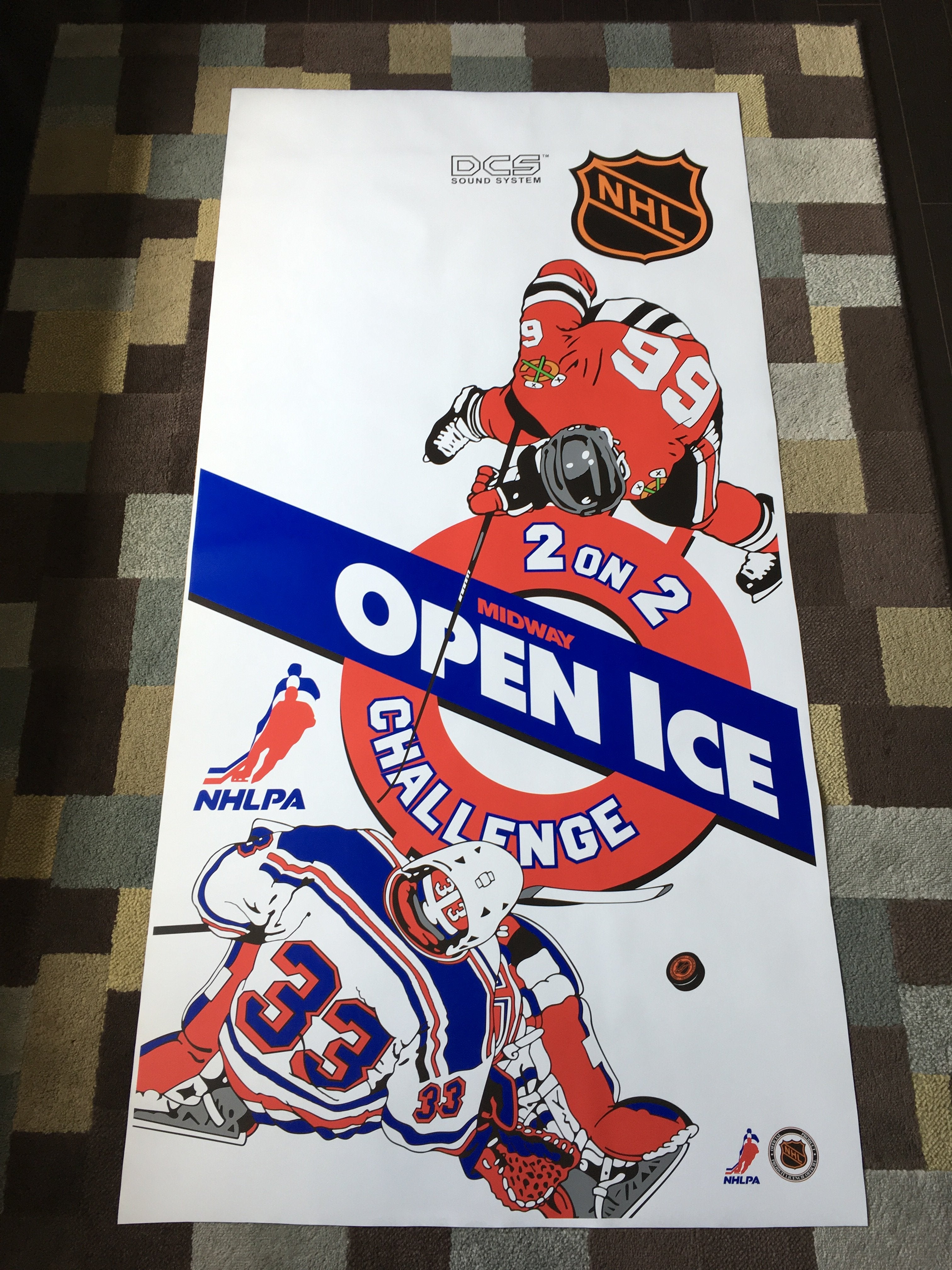 Arte lateral de hielo abierto de la NHL