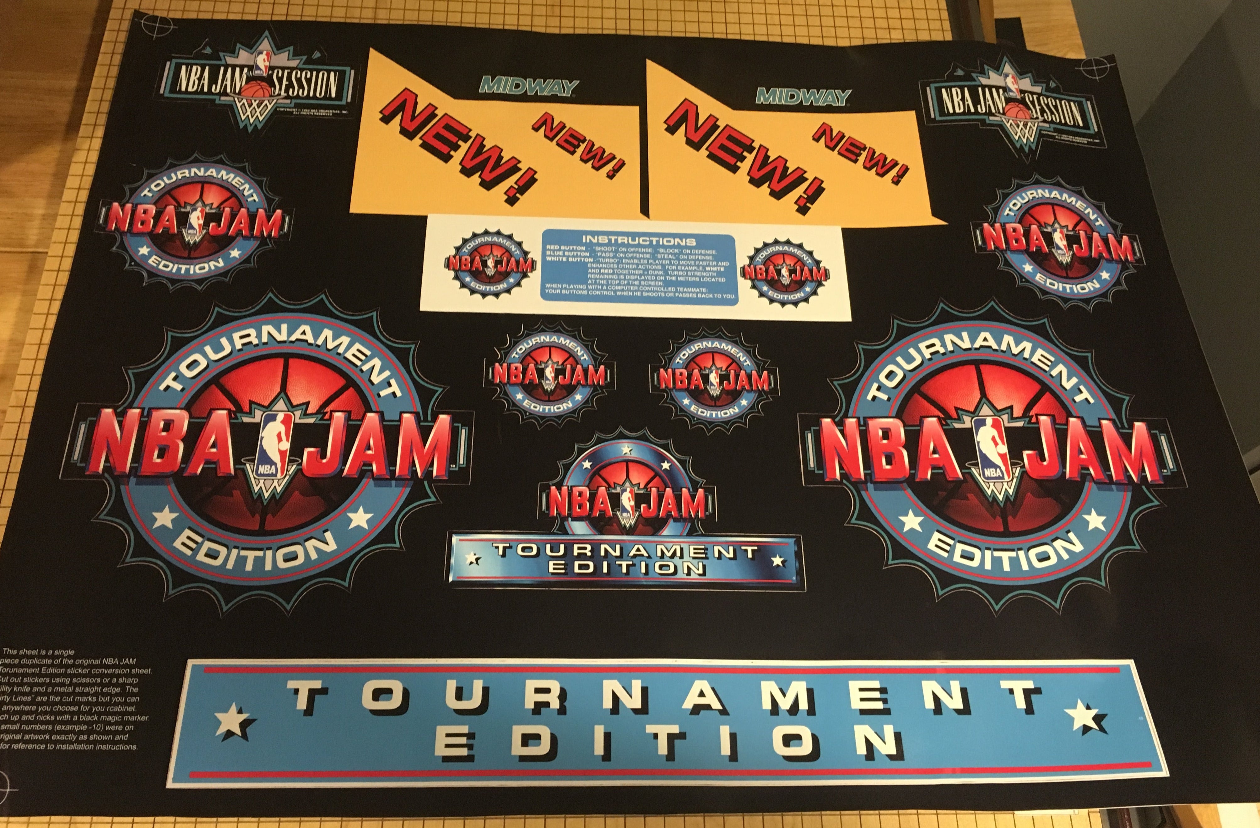 Art du kit de conversion NBA Jam Tournament Edition