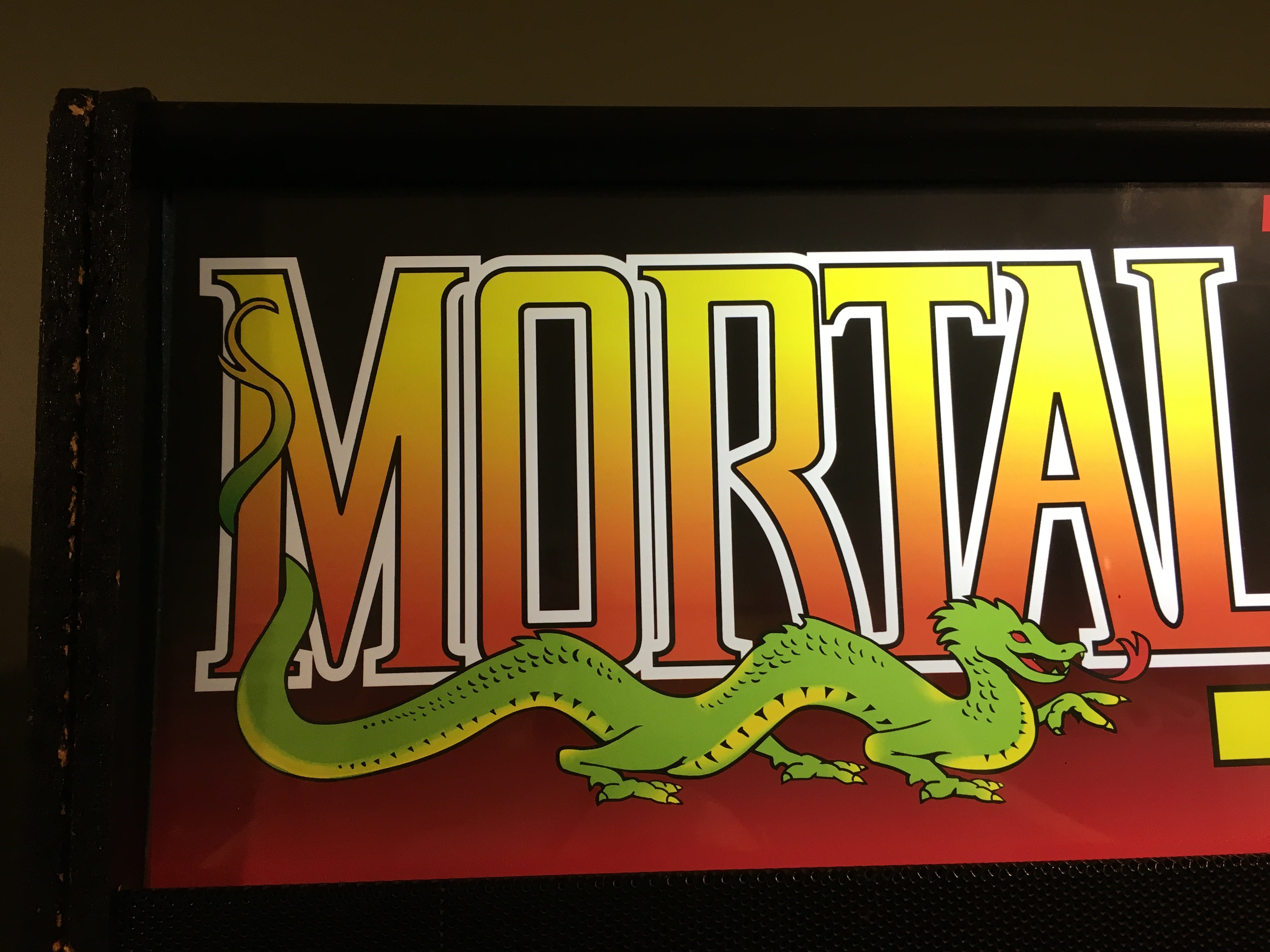 Mortal Kombat 4 Arcade Marquee - 26 x 8 - Arcade Marquee Dot Com