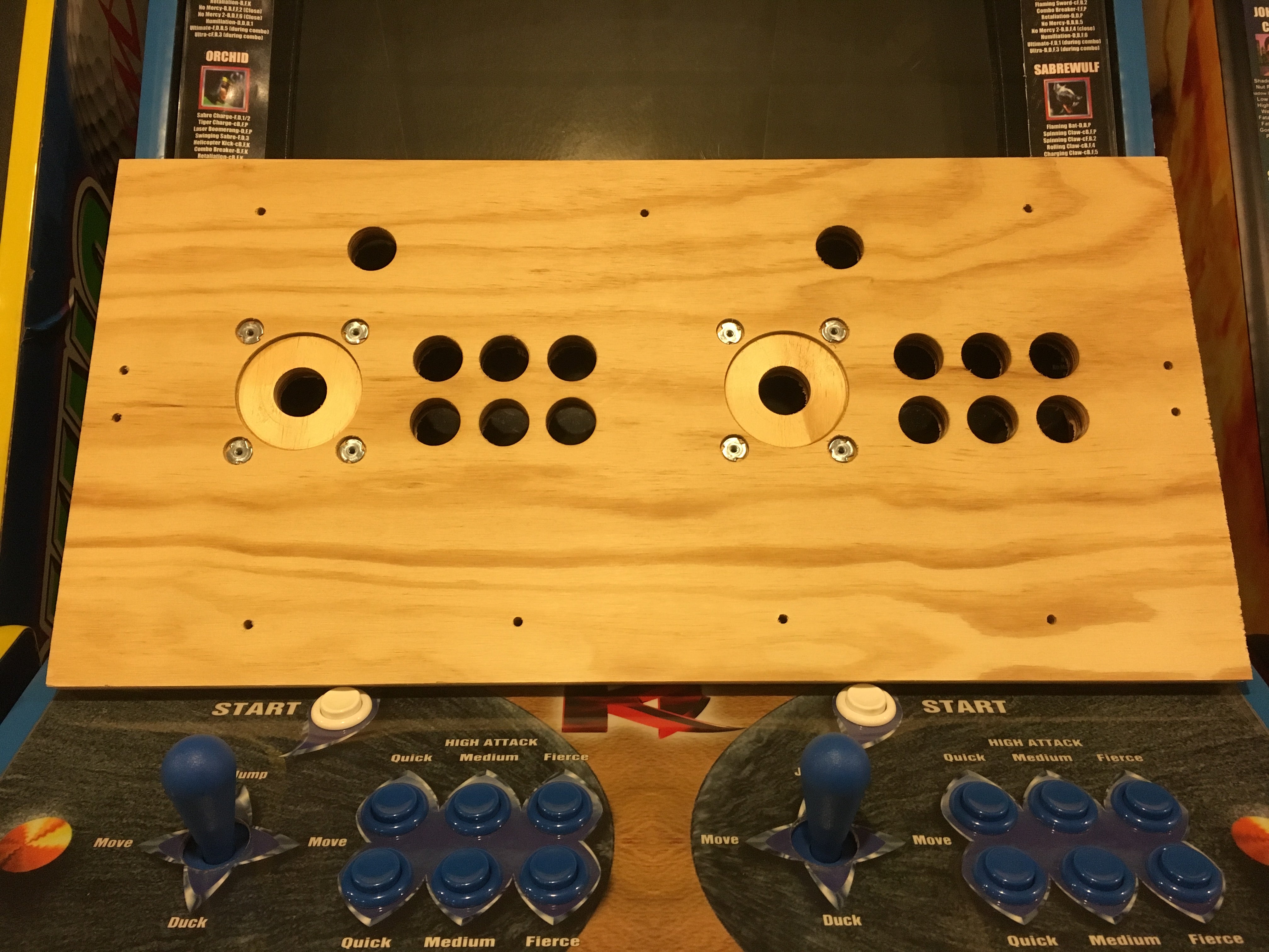 Killer Instinct Wood Control Panel