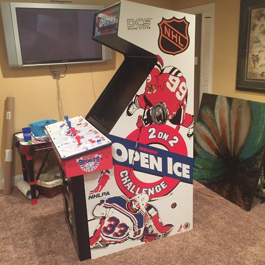 Arte lateral de hielo abierto de la NHL