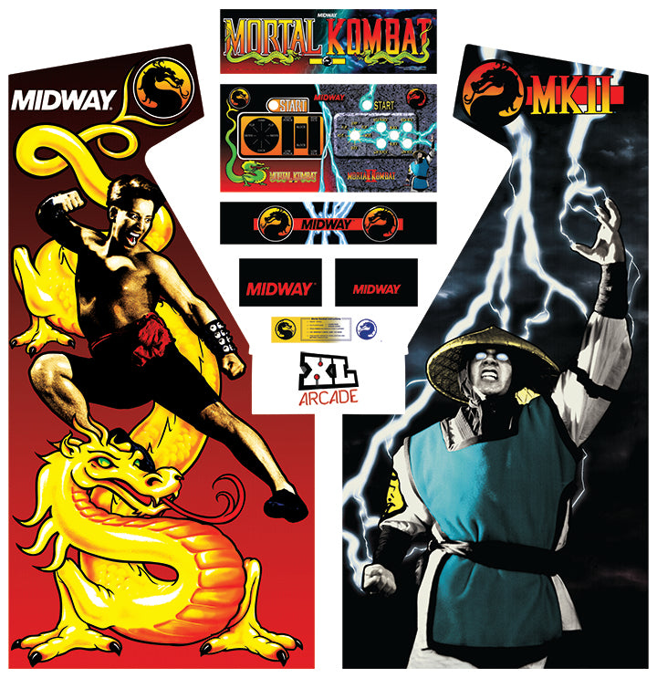 Kit de arte completo combinado de Mortal Kombat 1 y 2