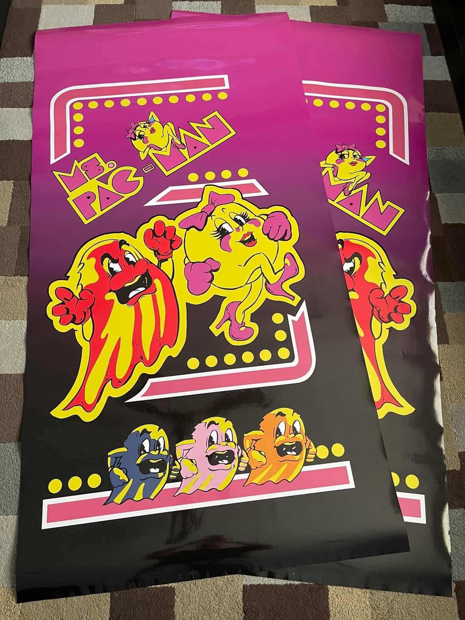 Kit de arte completo Ms Pac-Man Pinky