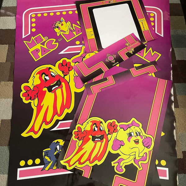 Ms Pac-Man Pinky Complete Art Kit