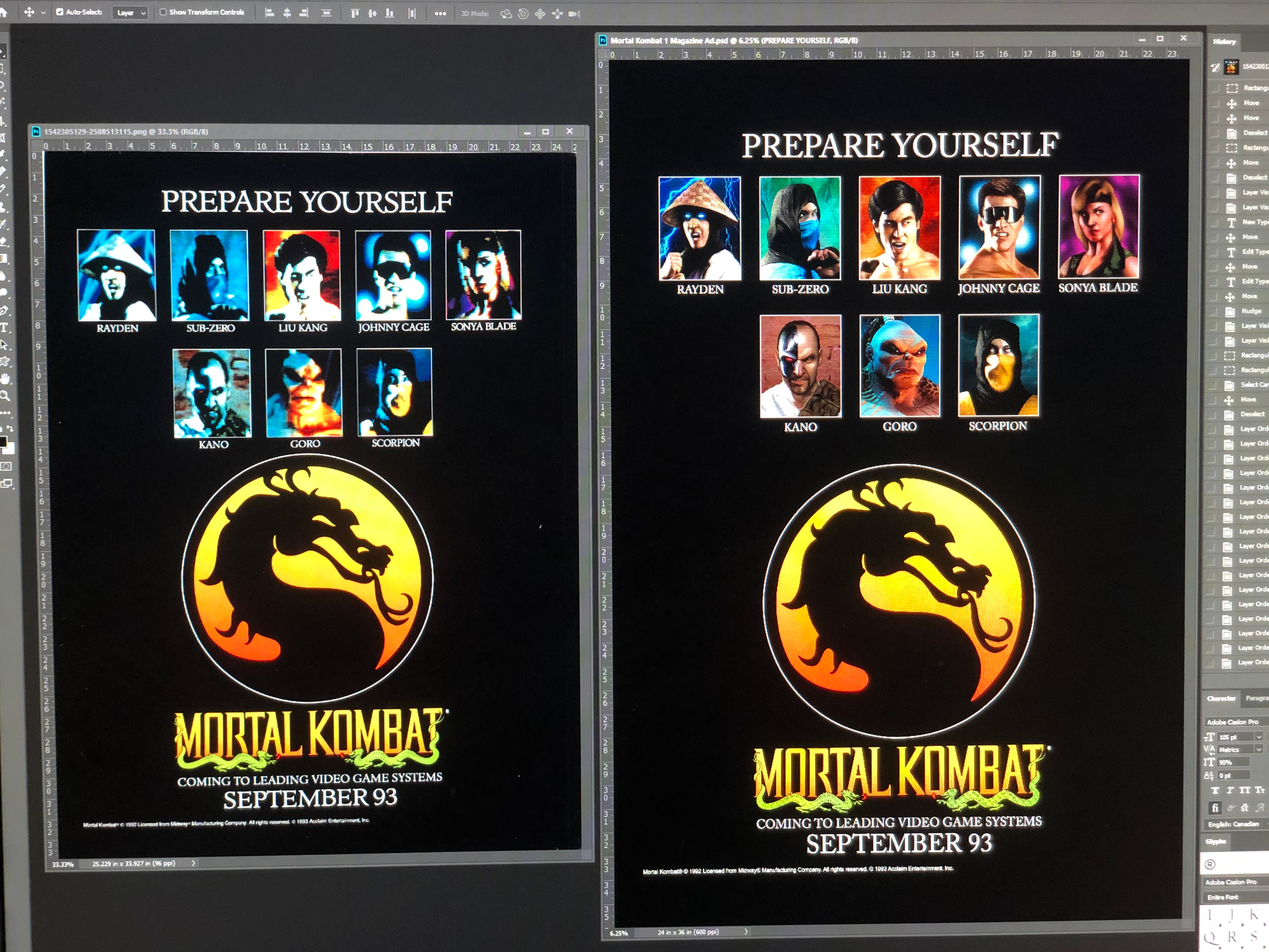 Mortal Kombat X - Gaming Poster (Characters) (Size: 24 x 36)