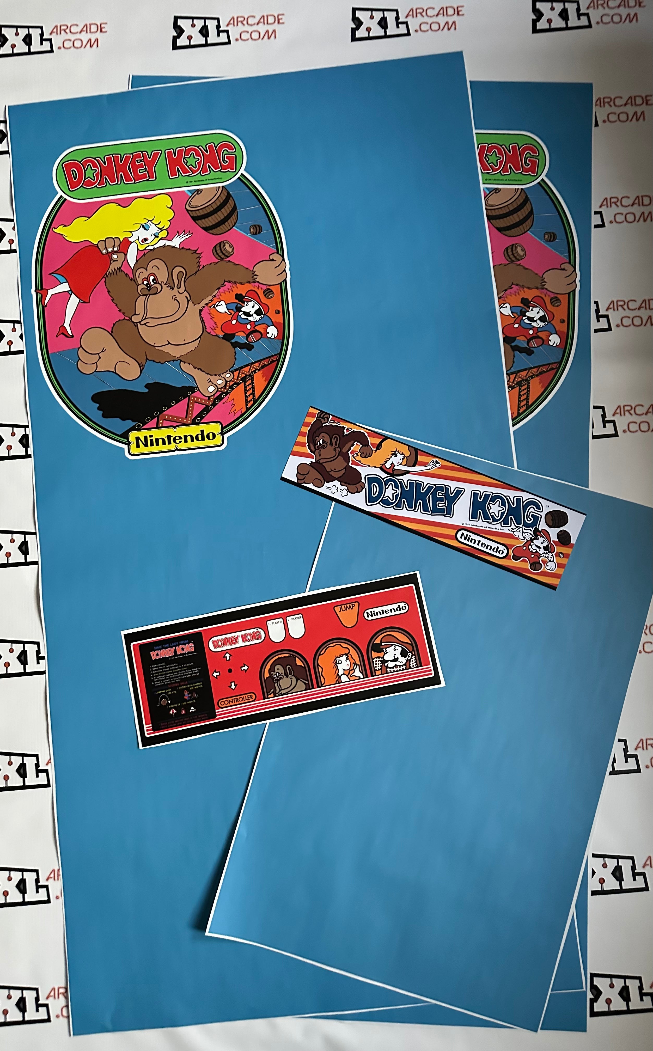 Donkey Kong Full Side Complete Art Kit