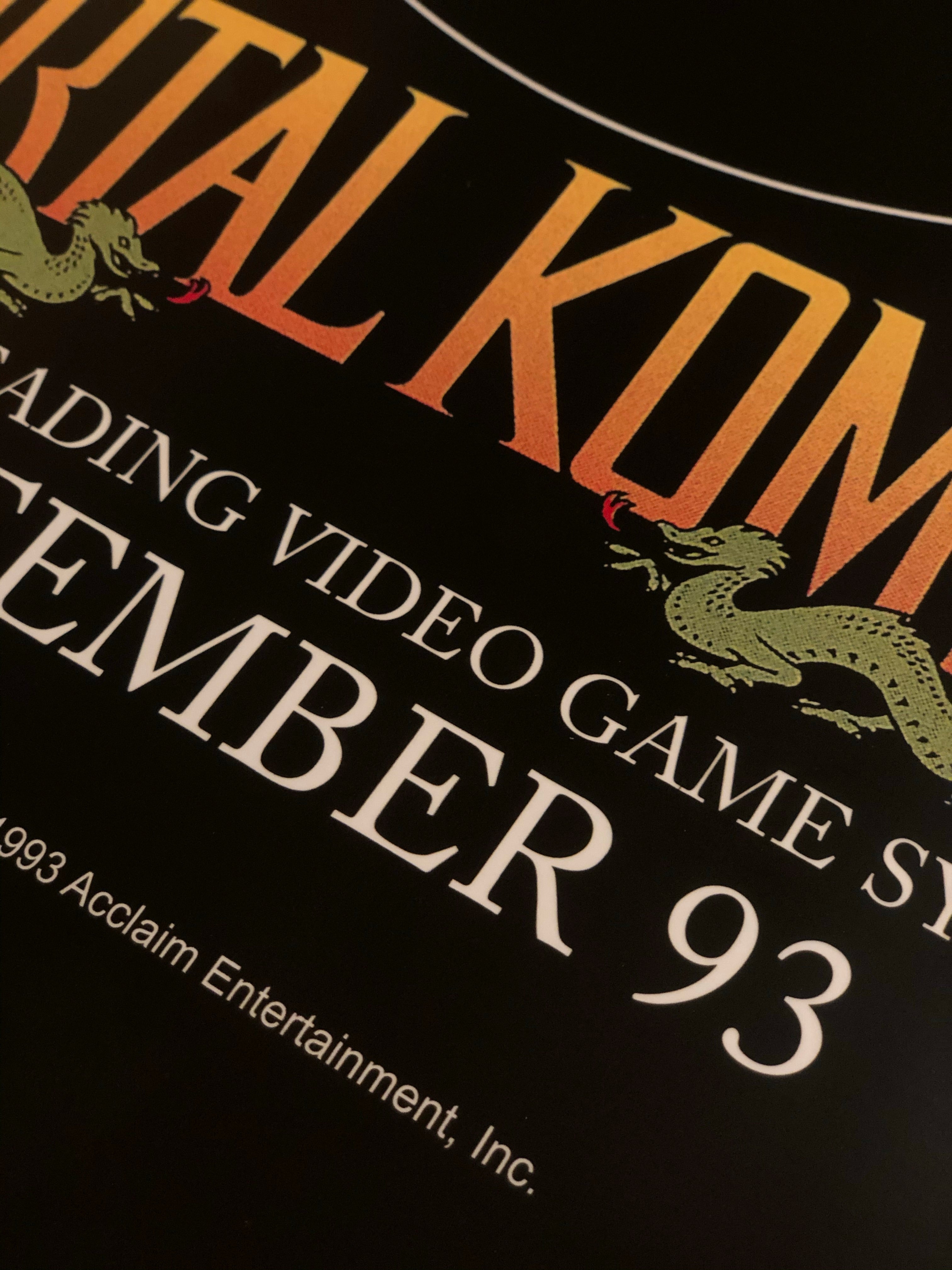 Mortal Kombat Video Game Magazine Ad Poster