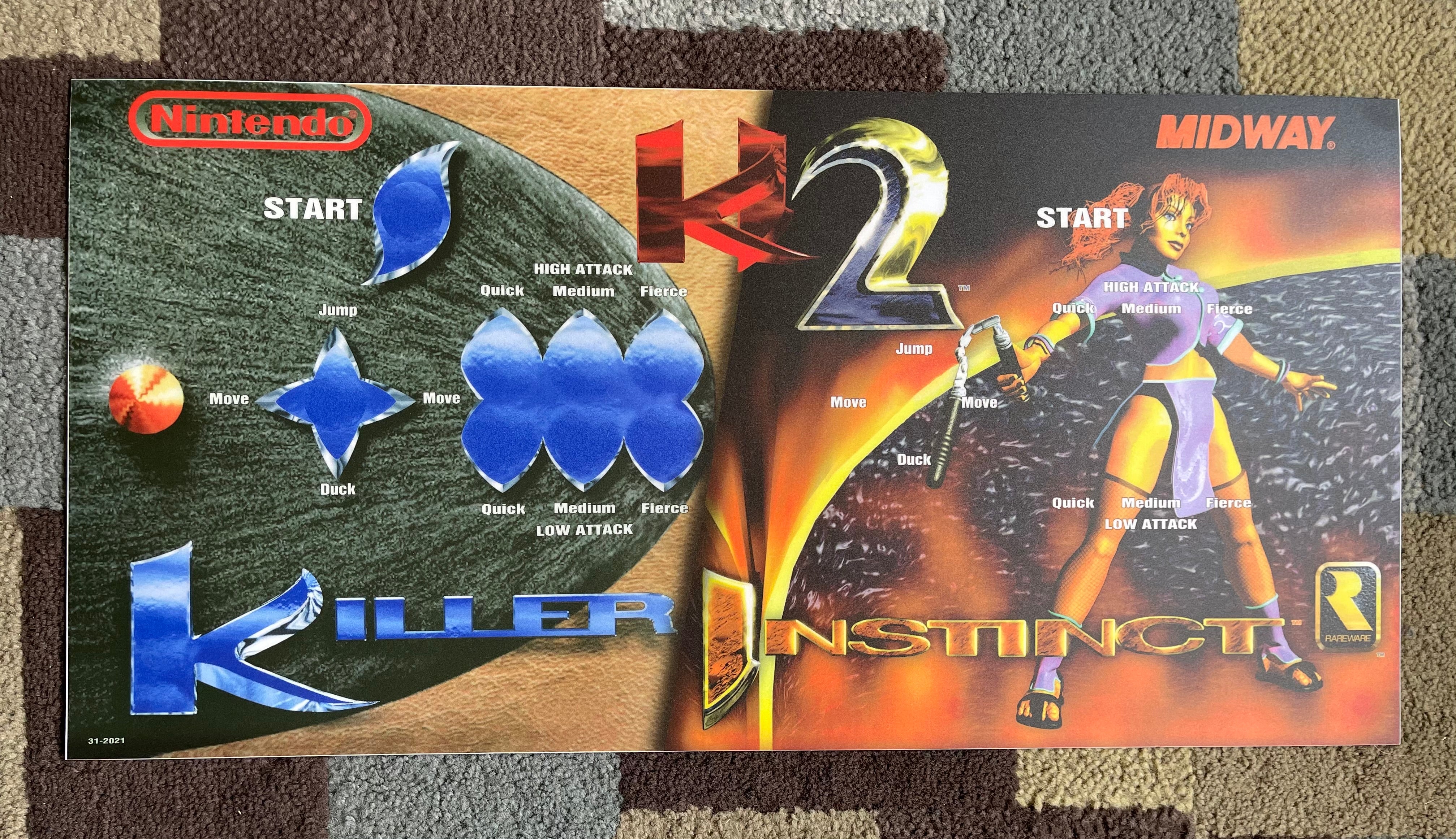 Kit artistique complet Killer Instinct 1&amp;2