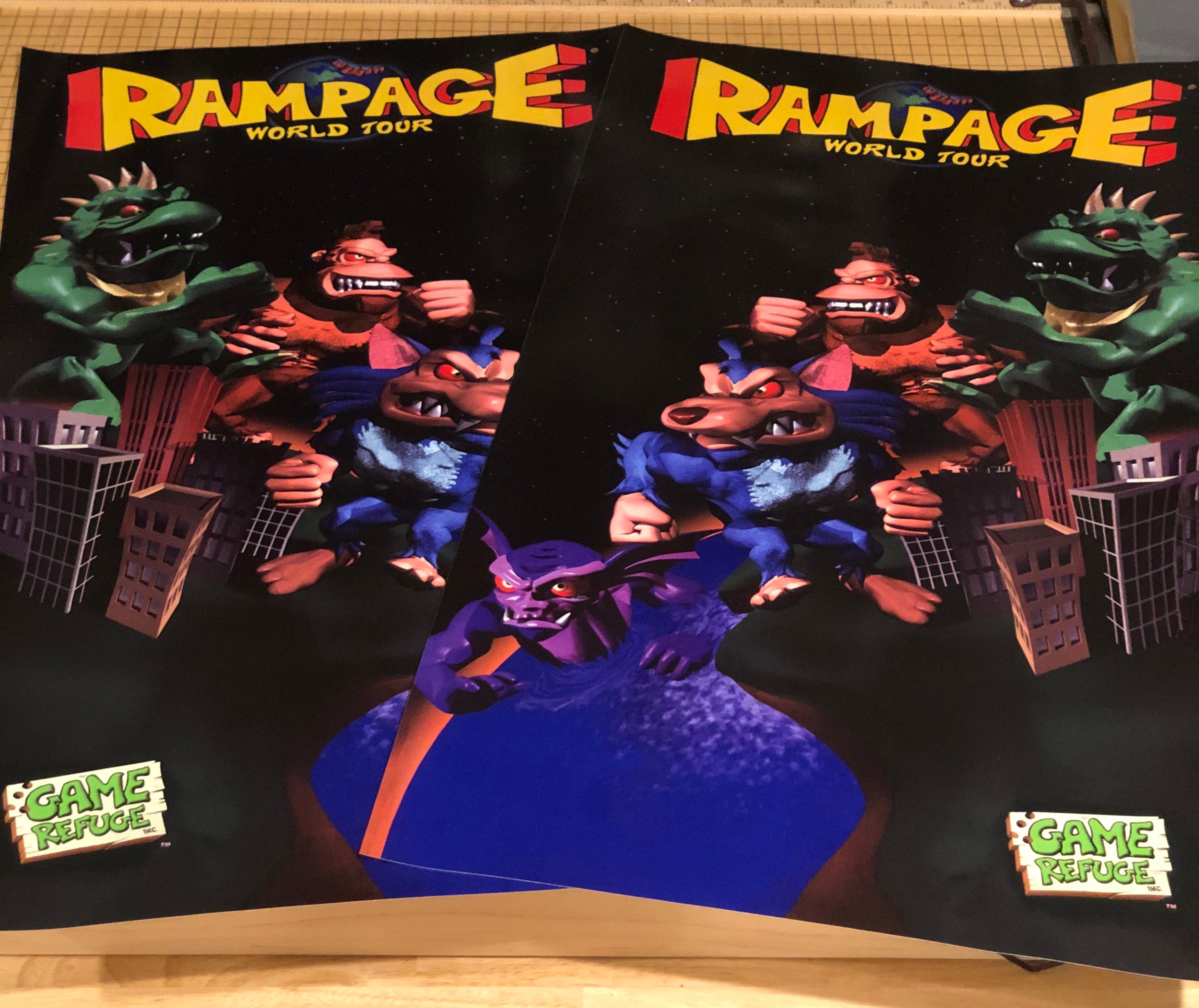 Arte lateral de conversión de Rampage World Tour