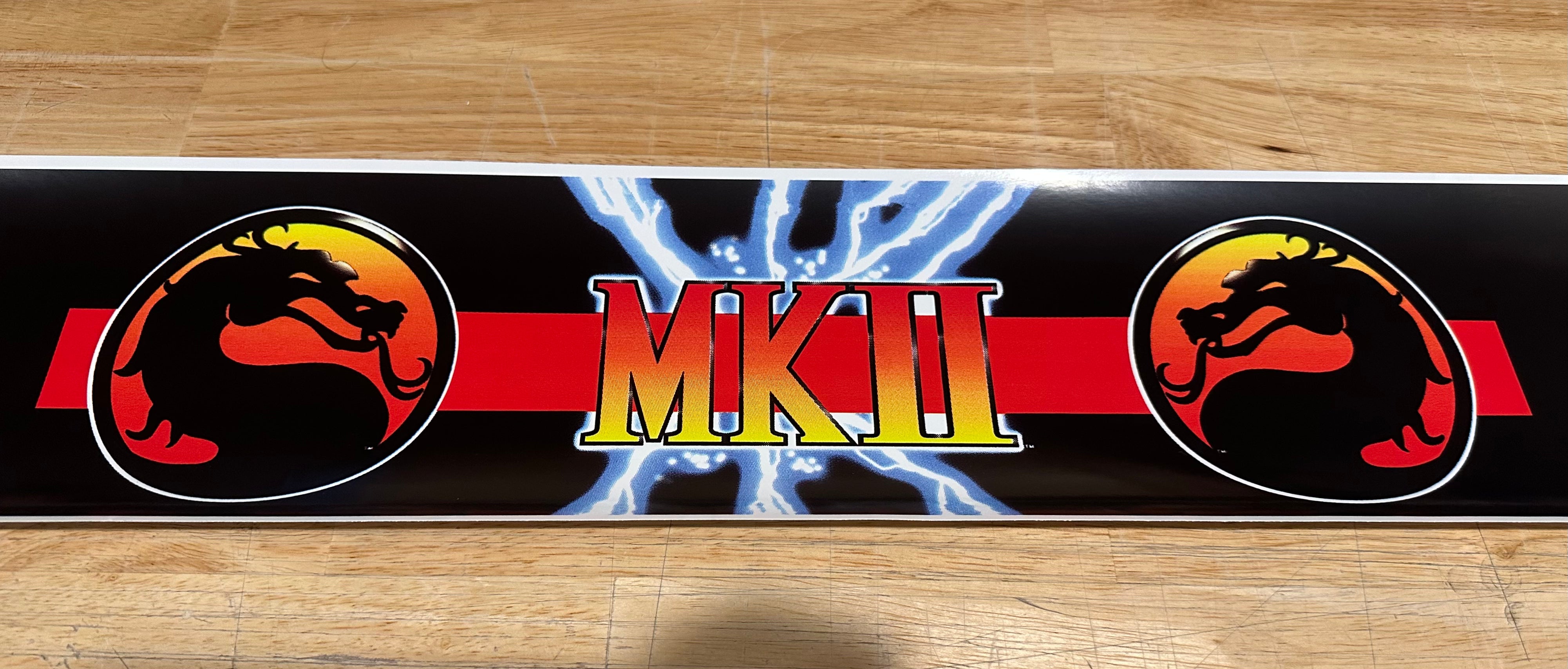 Mortal Kombat 2 Arcade Moves List Bezel Panel Artwork Art CPO Midway MK2  Midway